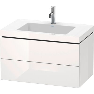 Ensemble de meuble lavabo Duravit L-Cube avec 2 tiroirs - Graphit Supermatt - Publicité Ensemble de meuble lavabo Duravit L-Cube avec 2 tiroirs - Graphit Supermatt - Publicité