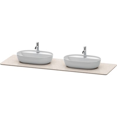 Console Duravit Luv Pierre de Quartz - Double Lavabo, Sable - Matériel d'installation - Publicité Console Duravit Luv Pierre de Quartz - Double Lavabo, Sable - Matériel d'installation - Publicité