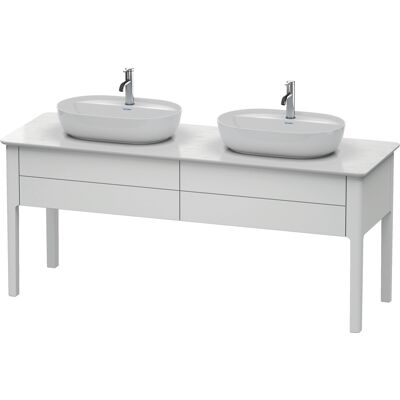 Support de lavabo Duravit Luv - Sur pied - 2 tiroirs - Blanc mat - Rangement salle de bain - Publicité Support de lavabo Duravit Luv - Sur pied - 2 tiroirs - Blanc mat - Rangement salle de bain - Publicité