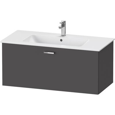 Meuble lavabo suspendu Duravit XBase - 1 tiroir, Graphit Mat - Publicité Meuble lavabo suspendu Duravit XBase - 1 tiroir, Graphit Mat - Publicité