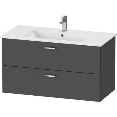 Duravit XBase Meuble sous-lavabo mural - 2 tiroirs, Graphit Matt, Modèle XB612204949 - Publicité Duravit XBase Meuble sous-lavabo mural - 2 tiroirs, Graphit Matt, Modèle XB612204949 - Publicité