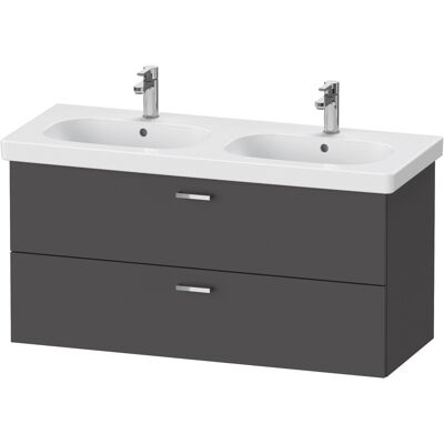 Duravit XBase Meuble Sous Lavabo Mural, 120cm, Graphit Mat, 2 Tiroirs - Publicité Duravit XBase Meuble Sous Lavabo Mural, 120cm, Graphit Mat, 2 Tiroirs - Publicité