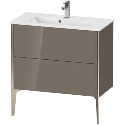 Meuble lavabo Duravit Gris Flannel Brillant - Compact, 2 Tiroirs - Sur Pied - Publicité Meuble lavabo Duravit Gris Flannel Brillant - Compact, 2 Tiroirs - Sur Pied - Publicité