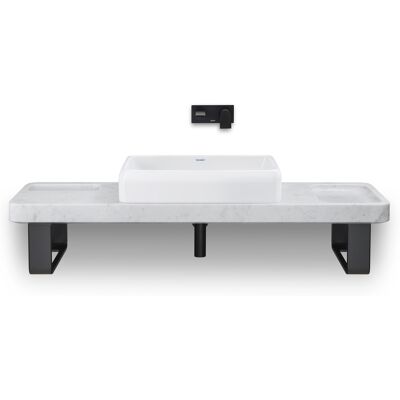 Ensemble de lavabo Duravit Qatego - Vernis en céramique antibactérien - Publicité Ensemble de lavabo Duravit Qatego - Vernis en céramique antibactérien - Publicité