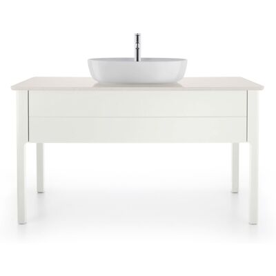 Duravit Luv Console en quartz - Rectangulaire, 1388mm, Blanc Structure - Console pour lavabo - Publicité Duravit Luv Console en quartz - Rectangulaire, 1388mm, Blanc Structure - Console pour lavabo - Publicité