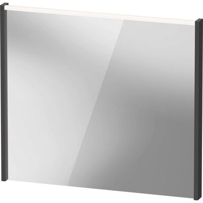 Miroir Duravit D-Code Graphit Mat - Éclairage LED - Publicité Miroir Duravit D-Code Graphit Mat - Éclairage LED - Publicité
