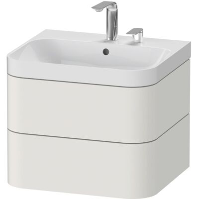 Duravit Happy D.2 Plus Ensemble en Forme de C 2 Tiroirs Nordique Blanc Mat - Lavabo - Publicité Duravit Happy D.2 Plus Ensemble en Forme de C 2 Tiroirs Nordique Blanc Mat - Lavabo - Publicité