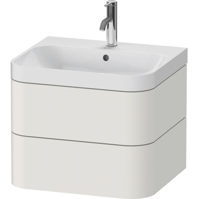 Duravit Happy D.2 Plus Ensemble en Forme de C 2 Tiroirs avec Trou de Robinet - Nordic Weiß Seidenmatt - Publicité Duravit Happy D.2 Plus Ensemble en Forme de C 2 Tiroirs avec Trou de Robinet - Nordic Weiß Seidenmatt - Publicité