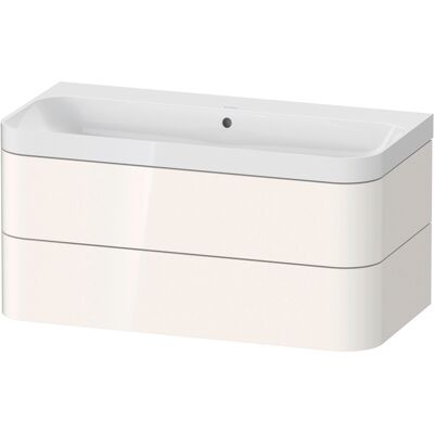 Duravit HP4348N2222 Meuble lavabo suspendu blanc brillant - 2 tiroirs - Publicité Duravit HP4348N2222 Meuble lavabo suspendu blanc brillant - 2 tiroirs - Publicité