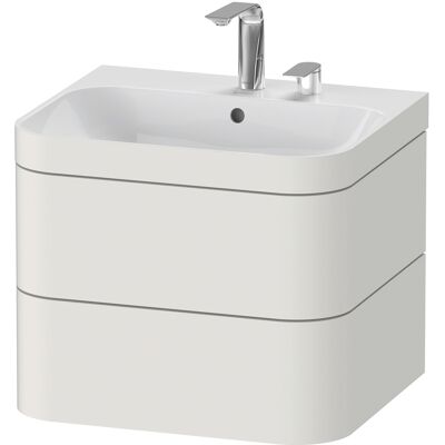 Duravit Compact Blanc Nordique Satin Mat - Lavabo & Meuble Sous-vasque - HP4635E3939 - Publicité Duravit Compact Blanc Nordique Satin Mat - Lavabo & Meuble Sous-vasque - HP4635E3939 - Publicité