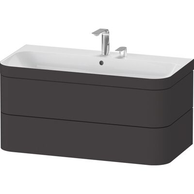 Duravit Happy D.2 Plus Ensemble Murale - Graphit Supermatt - Publicité Duravit Happy D.2 Plus Ensemble Murale - Graphit Supermatt - Publicité