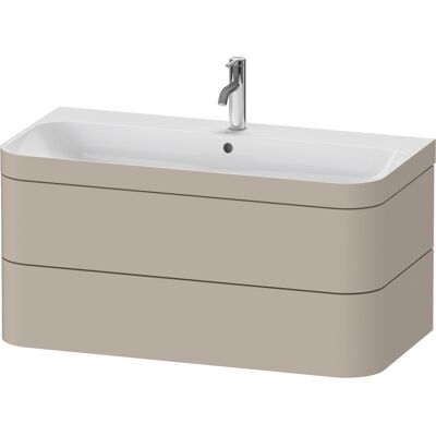Duravit Happy D.2 Plus Ensemble Salle de Bain Suspendu Taupe Satiné - 97,5x49cm - Publicité Duravit Happy D.2 Plus Ensemble Salle de Bain Suspendu Taupe Satiné - 97,5x49cm - Publicité