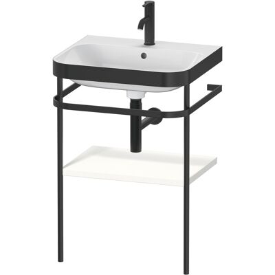 Duravit Blanc Ensemble de Mobilier de Salle de Bain Sans Couture avec Cadre Métallique - 57,5x49cm - Publicité Duravit Blanc Ensemble de Mobilier de Salle de Bain Sans Couture avec Cadre Métallique - 57,5x49cm - Publicité