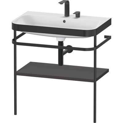 Duravit Happy D.2 Plus Ensemble Lavabo C-Bonded Sans Couture - Graphit Supermatt - Publicité Duravit Happy D.2 Plus Ensemble Lavabo C-Bonded Sans Couture - Graphit Supermatt - Publicité