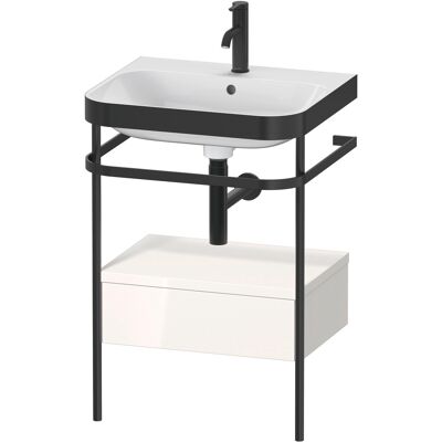 Duravit Happy D.2 Plus ensemble c-bonded avec console en métal 57,5x49cm - Blanc brillant - Publicité Duravit Happy D.2 Plus ensemble c-bonded avec console en métal 57,5x49cm - Blanc brillant - Publicité