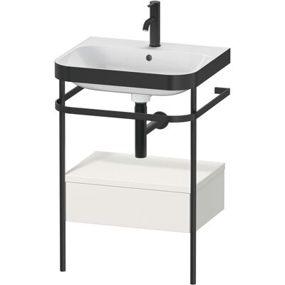 Ensemble C-Bonded Duravit Happy D.2 Plus avec console en métal - Blanc Nordique - Meuble lavabo - Publicité Ensemble C-Bonded Duravit Happy D.2 Plus avec console en métal - Blanc Nordique - Meuble lavabo - Publicité