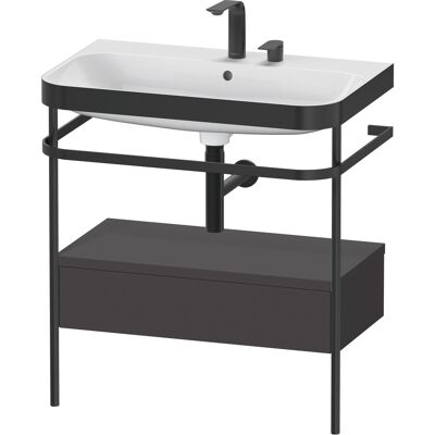 Duravit Happy D.2 Plus Ensemble Céramique Graphite Supermatt - 77,5x49cm - Publicité Duravit Happy D.2 Plus Ensemble Céramique Graphite Supermatt - 77,5x49cm - Publicité