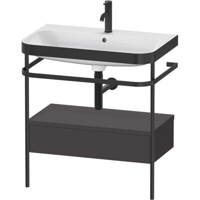 Ensemble lavabo et meuble Duravit Happy D.2 Plus Graphit Supermatt - Publicité Ensemble lavabo et meuble Duravit Happy D.2 Plus Graphit Supermatt - Publicité