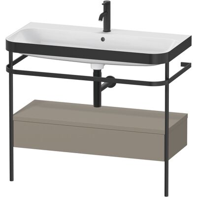 Duravit Happy D.2 Plus Ensemble C-Bonded avec Console Métallique - 97.5x49 cm - Publicité Duravit Happy D.2 Plus Ensemble C-Bonded avec Console Métallique - 97.5x49 cm - Publicité