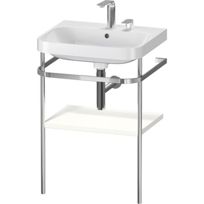 Ensemble lavabo Duravit HP4835E3636 avec console en métal - Blanc - Publicité Ensemble lavabo Duravit HP4835E3636 avec console en métal - Blanc - Publicité