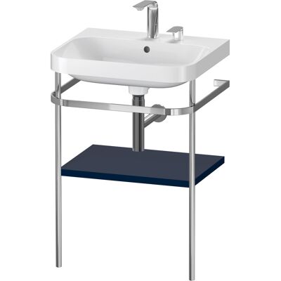 Ensemble lavabo en forme de C Duravit HP4835E9898 - Bleu nuit satiné - Publicité Ensemble lavabo en forme de C Duravit HP4835E9898 - Bleu nuit satiné - Publicité