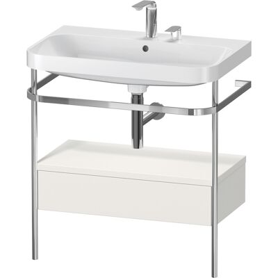 Ensemble en forme de C Duravit Happy D.2 Plus avec console en métal - Publicité Ensemble en forme de C Duravit Happy D.2 Plus avec console en métal - Publicité