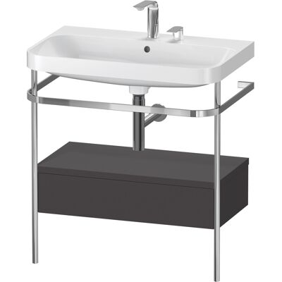 Ensemble en forme de C Duravit Happy D.2 Plus avec console en métal - Publicité Ensemble en forme de C Duravit Happy D.2 Plus avec console en métal - Publicité