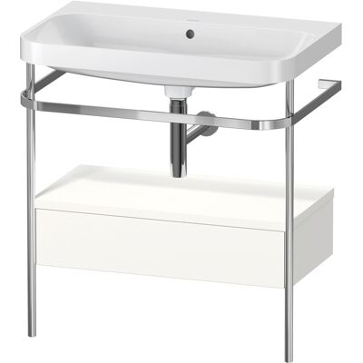 Ensemble en forme de C Duravit Happy D.2 Plus avec console métallique - Ensemble lavabo - Publicité Ensemble en forme de C Duravit Happy D.2 Plus avec console métallique - Ensemble lavabo - Publicité