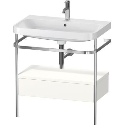 Ensemble en forme de C Duravit Happy D.2 Plus avec console en métal - Publicité Ensemble en forme de C Duravit Happy D.2 Plus avec console en métal - Publicité