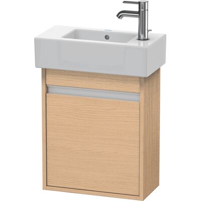 Meuble sous-vasque Duravit Ketho mural - Chêne Nature, Porte à droite, 450x225x550 mm - Publicité Meuble sous-vasque Duravit Ketho mural - Chêne Nature, Porte à droite, 450x225x550 mm - Publicité