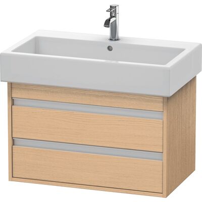 Duravit Ketho Meuble sous-vasque mural - Chêne naturel - 2 tiroirs - 75x44x48cm - Publicité Duravit Ketho Meuble sous-vasque mural - Chêne naturel - 2 tiroirs - 75x44x48cm - Publicité