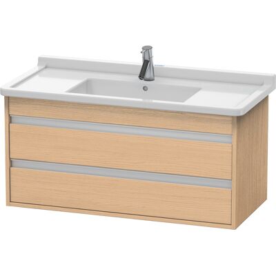 Duravit Ketho Sous-vasque mural - Eiche Nature, 2 tiroirs - Waschtischunterbau - Publicité Duravit Ketho Sous-vasque mural - Eiche Nature, 2 tiroirs - Waschtischunterbau - Publicité