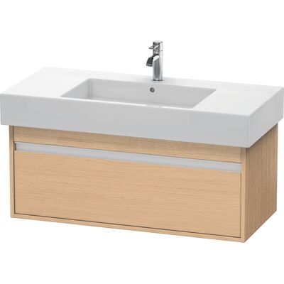 Duravit Ketho Meuble Sous-Vasque - Eiche Nature - 1 Tirage - Fixation Murale - Publicité Duravit Ketho Meuble Sous-Vasque - Eiche Nature - 1 Tirage - Fixation Murale - Publicité