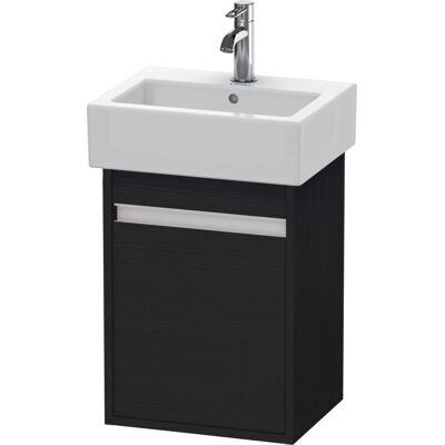 Duravit Ketho Meuble suspendu - Eiche Schwarz, porte à gauche, 400x320x550mm - Publicité Duravit Ketho Meuble suspendu - Eiche Schwarz, porte à gauche, 400x320x550mm - Publicité