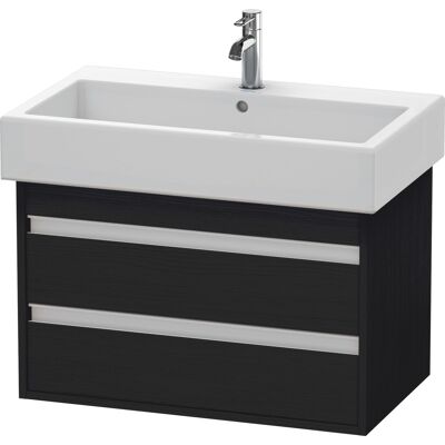 Duravit Ketho Eiche Schwarz Mat Meuble suspendu - Mobilier de salle de bain - Publicité Duravit Ketho Eiche Schwarz Mat Meuble suspendu - Mobilier de salle de bain - Publicité