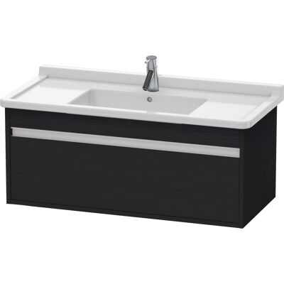 Duravit Ketho Meuble sous-vasque mural - Eiche Schwarz Mat, 1000mm, 1 tiroir - Meuble suspendu - Publicité Duravit Ketho Meuble sous-vasque mural - Eiche Schwarz Mat, 1000mm, 1 tiroir - Meuble suspendu - Publicité