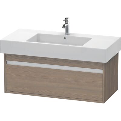 Duravit Ketho Support de lavabo mural - Eiche Terra - 1 tiroir - 1000x455x410 mm - Publicité Duravit Ketho Support de lavabo mural - Eiche Terra - 1 tiroir - 1000x455x410 mm - Publicité