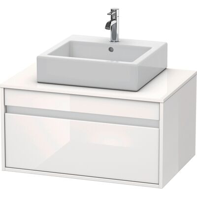 Meuble sous-vasque Duravit Ketho mural - Blanc brillant - 800mm - Publicité Meuble sous-vasque Duravit Ketho mural - Blanc brillant - 800mm - Publicité