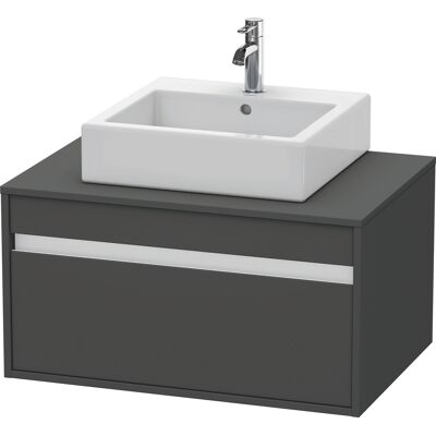 Duravit Ketho Meuble Sous Lavabo - 1 Tiroir, Graphite Mat, Fixation Murale - Publicité Duravit Ketho Meuble Sous Lavabo - 1 Tiroir, Graphite Mat, Fixation Murale - Publicité