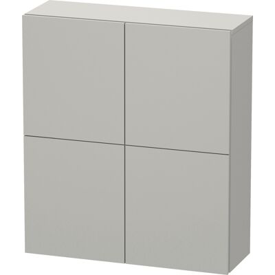 Armoire de Salle de Bain Duravit L-Cube - Betongrau Matt - 2 Portes - 700x243x800 mm - Publicité Armoire de Salle de Bain Duravit L-Cube - Betongrau Matt - 2 Portes - 700x243x800 mm - Publicité