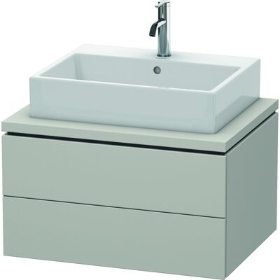 Duravit L-Cube Meuble sous-vasque mural - Gris béton mat - Publicité Duravit L-Cube Meuble sous-vasque mural - Gris béton mat - Publicité