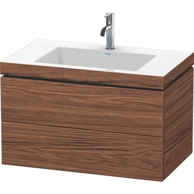 Duravit L-Cube Ensemble de Salle de Bain Noyer Foncé Mural - Publicité Duravit L-Cube Ensemble de Salle de Bain Noyer Foncé Mural - Publicité