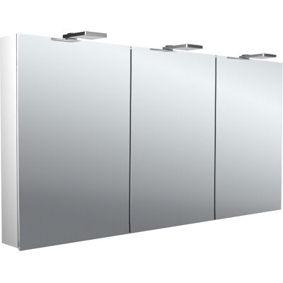 Armoire Miroir Salle de Bain Emco Flat 2 - LED, 3 Portes, Étagères Réglables - Publicité Armoire Miroir Salle de Bain Emco Flat 2 - LED, 3 Portes, Étagères Réglables - Publicité
