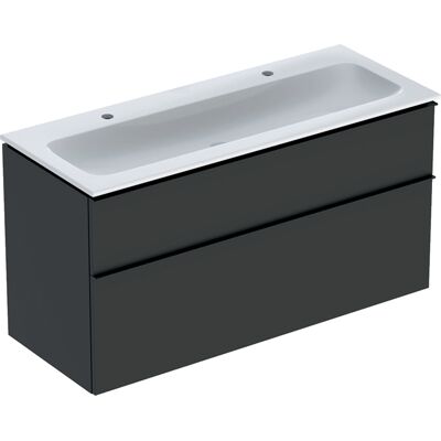 Ensemble de salle de bain Geberit suspendu avec 2 tiroirs - 120x63x48 cm - Publicité Ensemble de salle de bain Geberit suspendu avec 2 tiroirs - 120x63x48 cm - Publicité