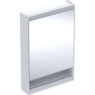 Armoire à Miroir Geberit Blanc/Aluminium avec ComfortLight - 60x90cm - Publicité Armoire à Miroir Geberit Blanc/Aluminium avec ComfortLight - 60x90cm - Publicité