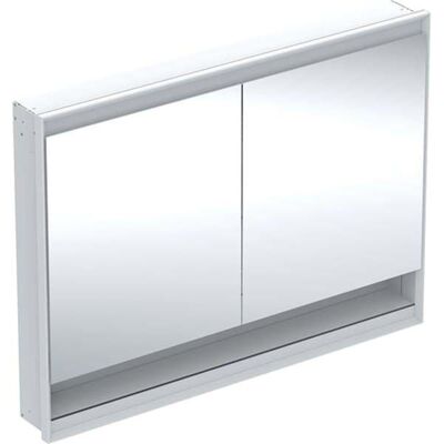 Armoire à glace Geberit ONE - Blanc / Aluminium - Publicité Armoire à glace Geberit ONE - Blanc / Aluminium - Publicité