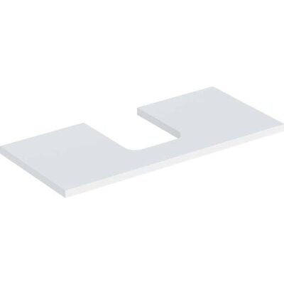 Geberit - Modèle 505.274.00 - Découpe Centrale - Plan de lavabo - 105x3x47cm - Publicité Geberit - Modèle 505.274.00 - Découpe Centrale - Plan de lavabo - 105x3x47cm - Publicité