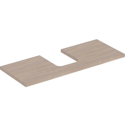 Plaque de lavabo Geberit Eiche - Pour lavabo en surélevation - 120x3x47cm - Publicité Plaque de lavabo Geberit Eiche - Pour lavabo en surélevation - 120x3x47cm - Publicité