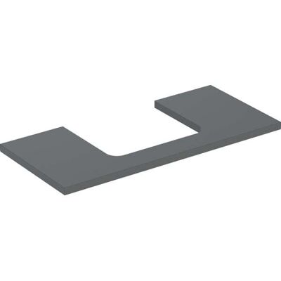 Geberit - Planche de lavabo - Lava mat - 105x3x47 cm - Découpe centrale - Publicité Geberit - Planche de lavabo - Lava mat - 105x3x47 cm - Découpe centrale - Publicité