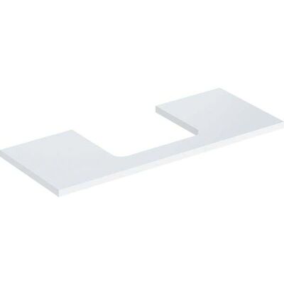 Plan de travail lavabo Geberit Blanc avec Découpe Centrale - Accessoire de Lavabo - Publicité Plan de travail lavabo Geberit Blanc avec Découpe Centrale - Accessoire de Lavabo - Publicité